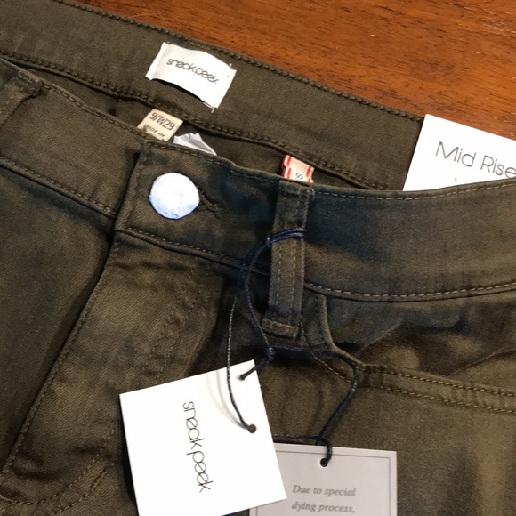 Sneak Peek Mid Rise Skinny Jeans - Picture 8 of 13